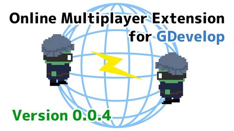 gdevelop online multiplayer extension